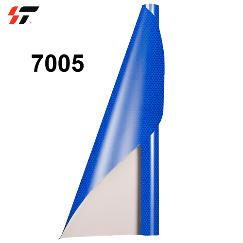 Светоотражающая пленка (Соты) 7005  Синий ( метражом )